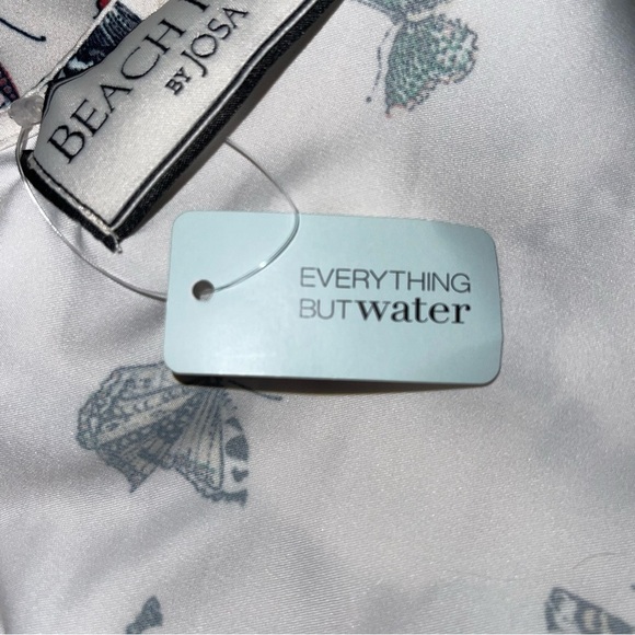 Josa Tulum Dress One Size‎ Fits Most Ivory Butterfly Print Beach  Cover V-neck - Picture 7 of 12